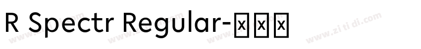 R Spectr Regular字体转换